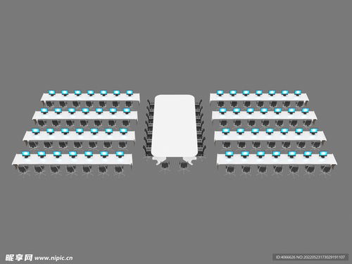 电脑会议桌3D模型设计图 融合图文制作与视觉设计的艺术